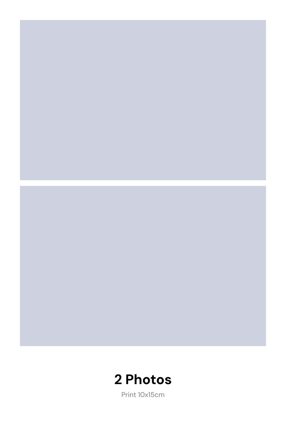 Frame A 2 photos layout