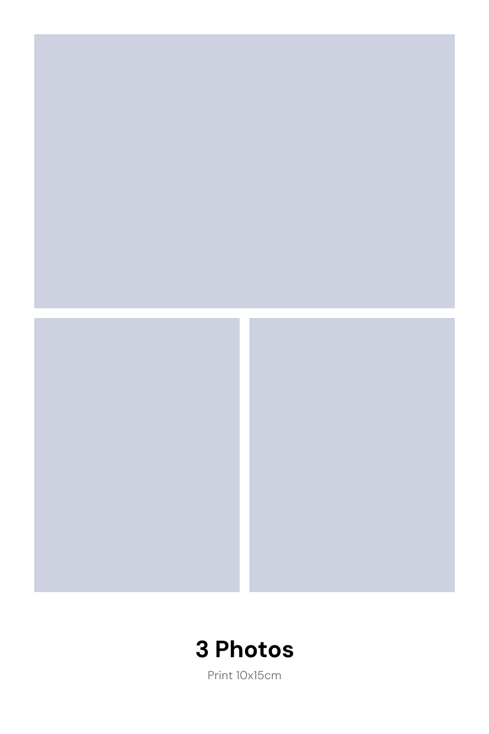 Frame A 3 photos layout