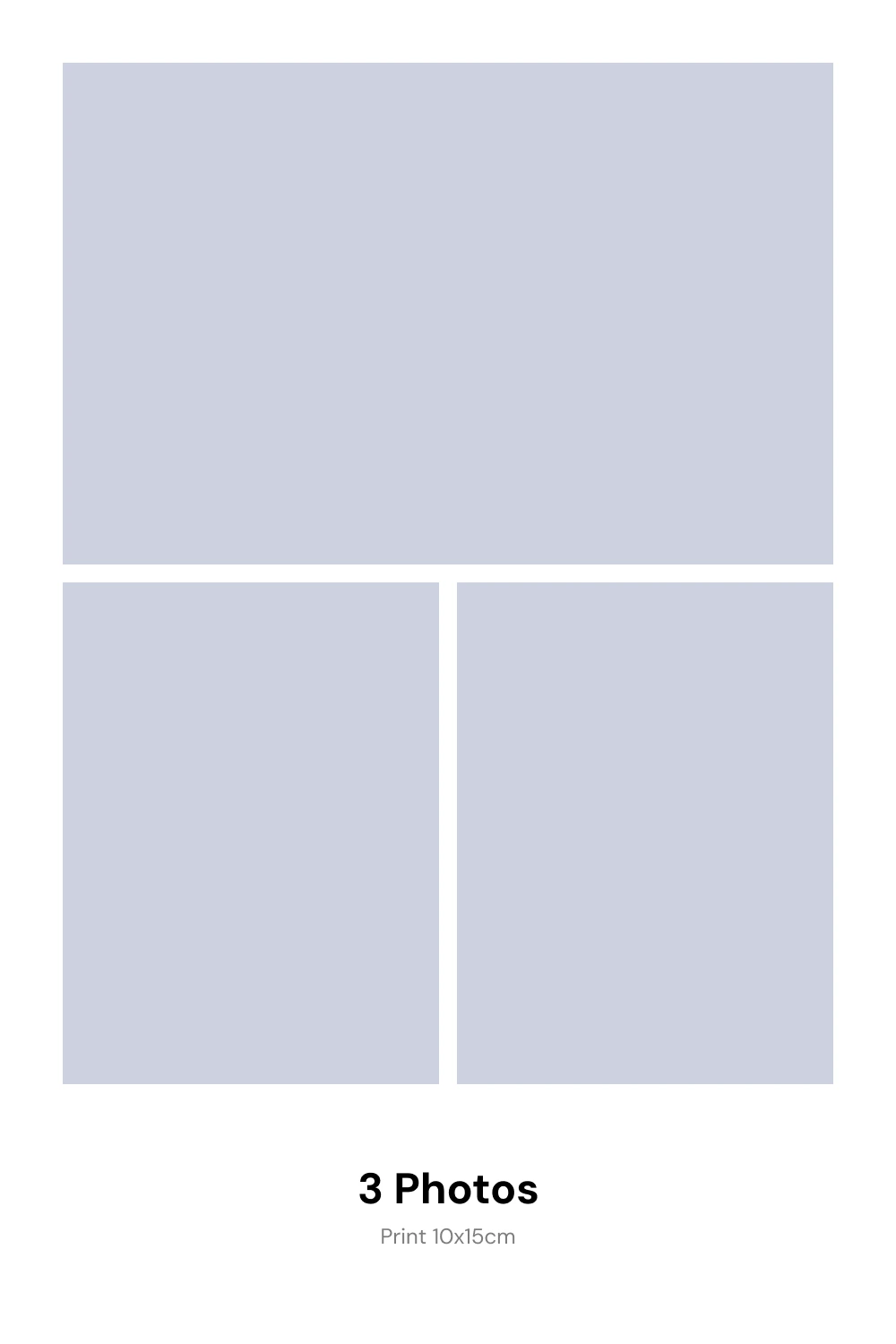 Frame A 3 photos layout