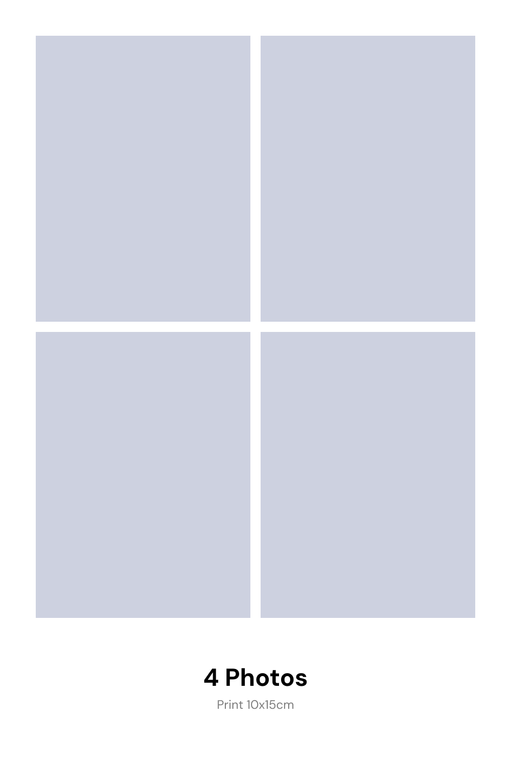 Frame A 4 photos layout