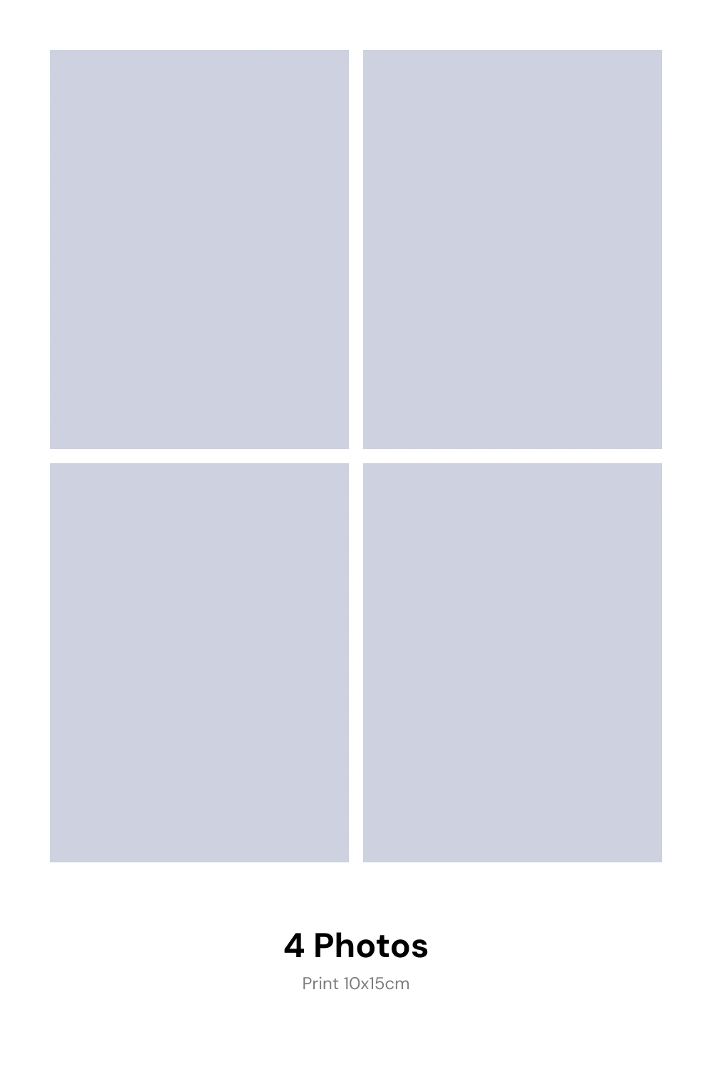 Frame A 4 photos layout
