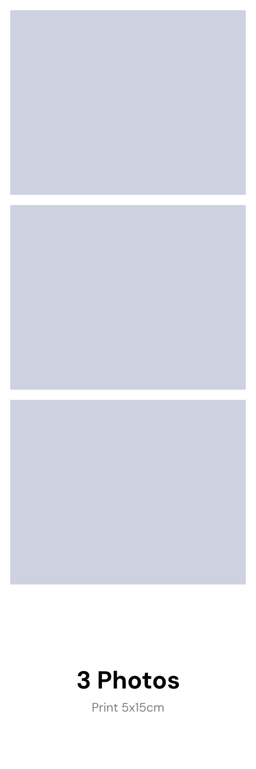 Frame B 3 photos layout