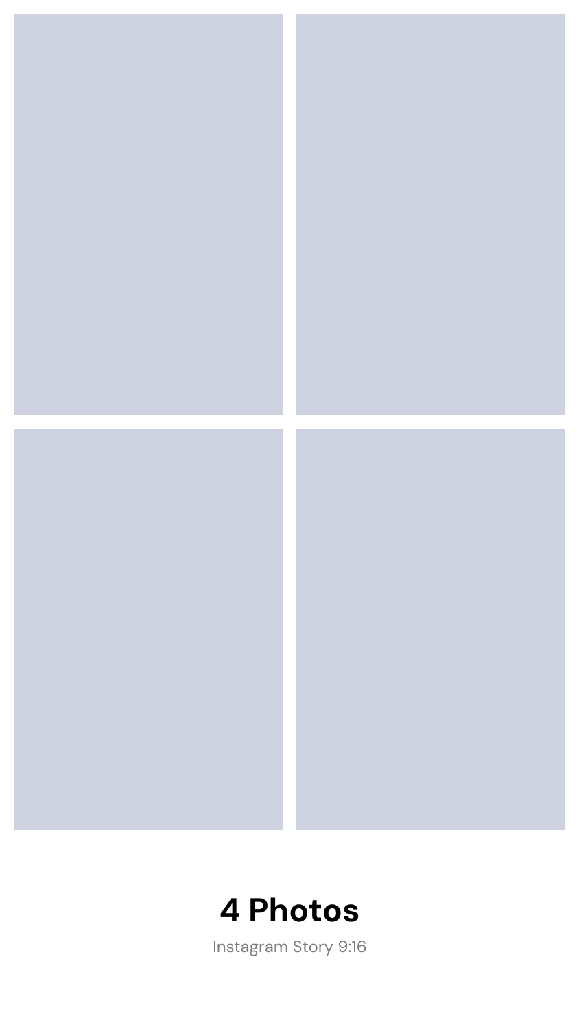 Frame C 4 photos layout